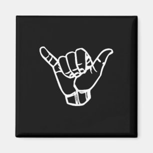 Shaka Surf Bord Cool Vintage Surfer Surfing Cadeau Magneet