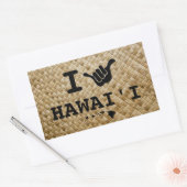 Shaka voor Hawaï Rechthoekige Sticker (Envelop)
