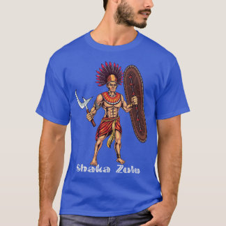 Shaka Zulu African Warrior Leader African King Jun T-shirt
