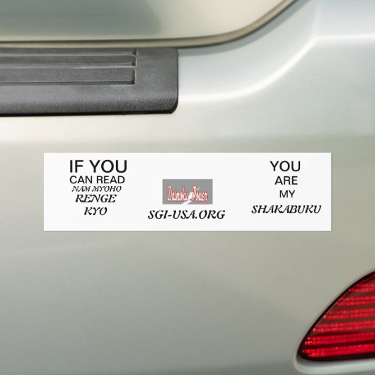 SHAKABUKU BUMPERSTICKER (Op auto)