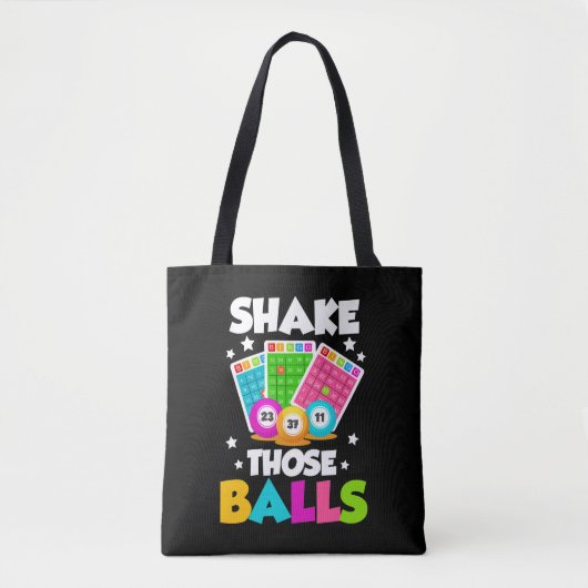 Shake Die Balls Funny Bingo Draagtas (Voorkant)