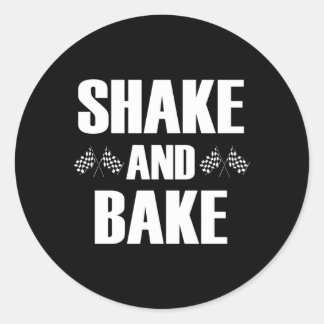 Shake en Bake Racing Ronde Sticker