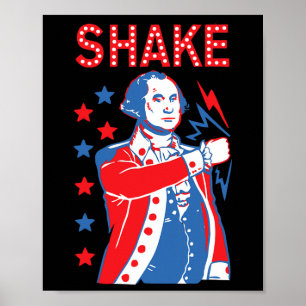 Shake en Ke Drink Amerikaanse Presidenten Happy 4T Poster