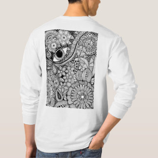 Shake It Out – Black and White Hand-Drawn Art T-shirt