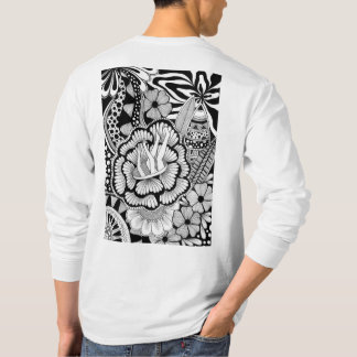 Shake It Out – Black and White Hand-Drawn Art T-shirt