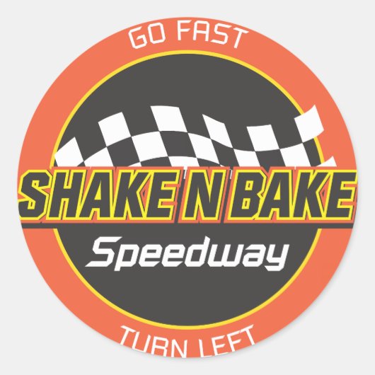 Shake n Bake Speedway sticker (Voorkant)