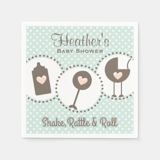 Shake Rattle en Roll Servetten (Voorkant)