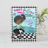 Shake, Rattle, Roll Birthday Kaart (Staand voorkant)