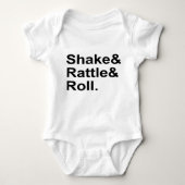 Shake Rattle & Roll | Spirit of Rock N' Roll Music Romper (Voorkant)