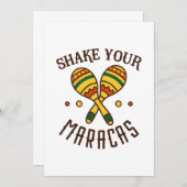Shake Your Maracas Bedankkaart (Voorkant / Achterkant)