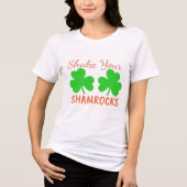 Shake Your Shamrocks - Fun St. Patrick's Day Tri-Blend Shirt (Voorkant)