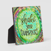 Shake Your Shamrocks Grappige Groene Inspirivity Fotoplaat (Voorkant)