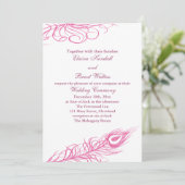 Shake your Tail Feathers Wedding Invitation 2 Kaart (Staand voorkant)