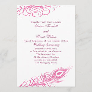 Shake your Tail Feathers Wedding Invitation 2 Kaart