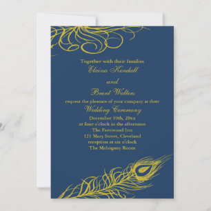 Shake your Tail Feathers Wedding Invitation Kaart