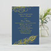 Shake your Tail Feathers Wedding Invitation Kaart (Staand voorkant)