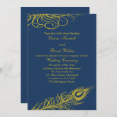Shake your Tail Feathers Wedding Invitation Kaart (Voorkant / Achterkant)