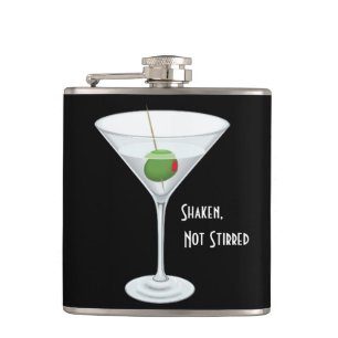 Shaken Not Stirred Martini Glass Olive Cocktails Heupfles