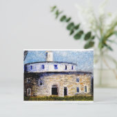 Shaker Round Barn Briefkaart (Staand voorkant)