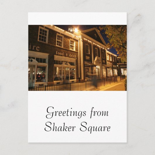 Shaker Square bij nacht - 1 Briefkaart (Voorkant)