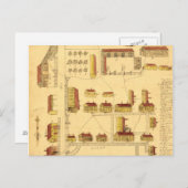 SHAKER VILLAGE MAP, 1849 BRIEFKAART (Voorkant / Achterkant)