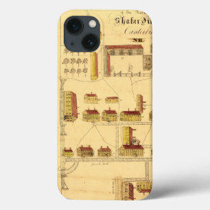 SHAKER VILLAGE MAP, 1849 iPhone 13 HOESJE