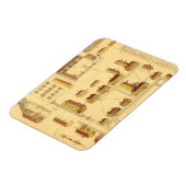 SHAKER VILLAGE MAP, 1849 MAGNEET (Linkerzijde)