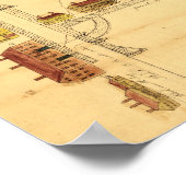 SHAKER VILLAGE MAP, 1849 POSTER (Hoek)