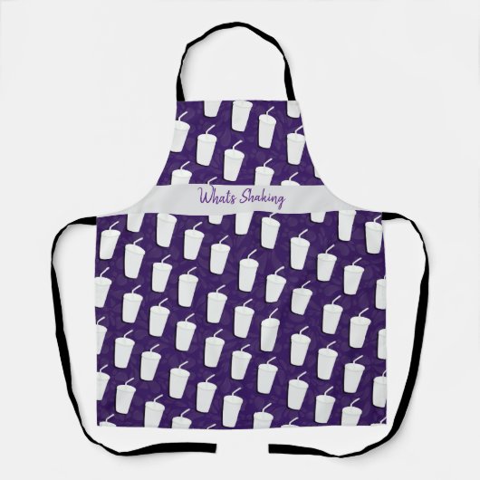 Shakes to Go Leuke Drink Pattern Art Schort (Voorkant)