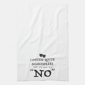Shakespear "NON" serviette de cuisine