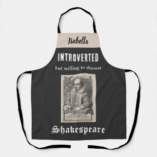 Shakespeare Afbeelding Grappig Gepersonaliseerd In Schort