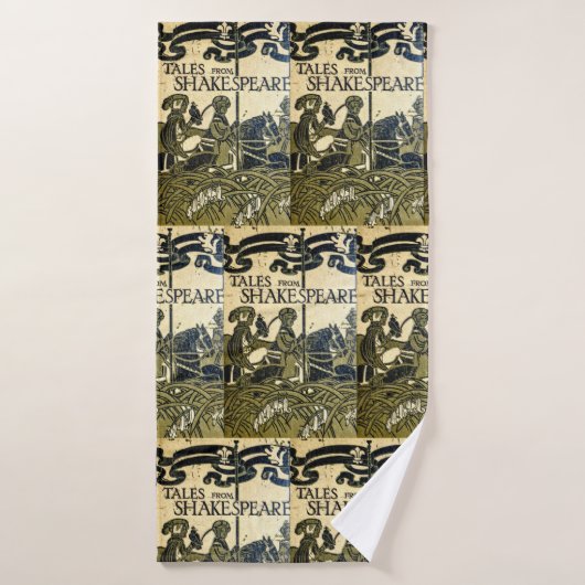 Shakespeare Art Nouveau Badhanddoek (Badhanddoek)