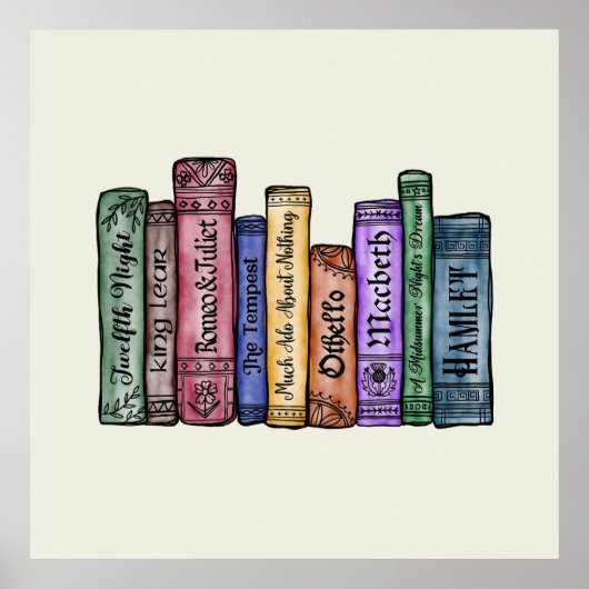 Shakespeare Books No.1 Poster (Voorkant)