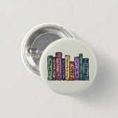 Shakespeare Books No.1 Ronde Button 3,2 Cm (Voorkant /achterkant)
