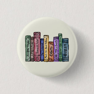 Shakespeare Books No.1 Ronde Button 3,2 Cm