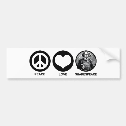 Shakespeare Bumpersticker (Voorkant)