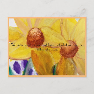 Shakespeare Ce que nous pouvons être carte postale