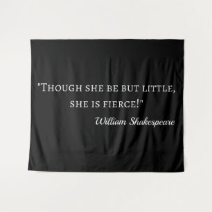 Shakespeare citaat - Klein maar fel ik Wandkleed