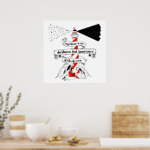 Shakespeare citeert de illustratie van de vuurtore poster (Keuken)