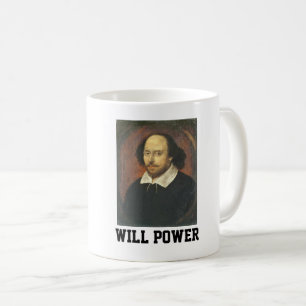 Shakespeare Coffee Mugs, WILL POWER Koffiemok