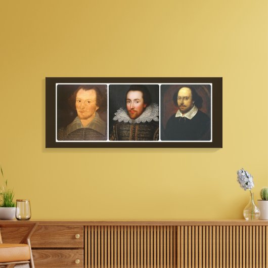 Shakespeare Collage Wrapped Canvas Print (Insitu (Woonkamer))