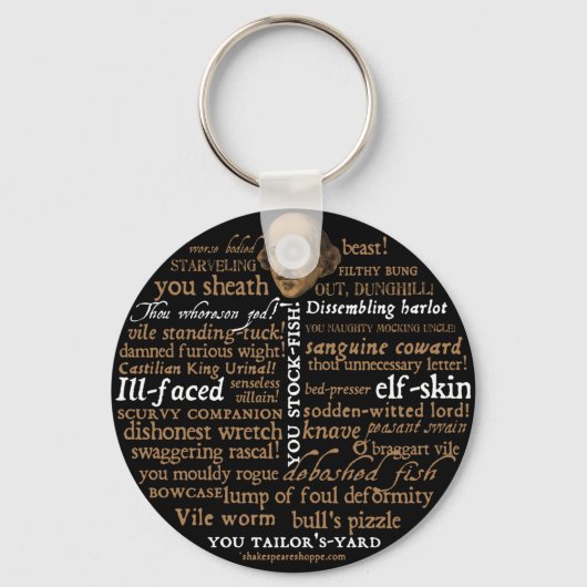 Shakespeare Collectie Sleutelhanger (Voorkant)