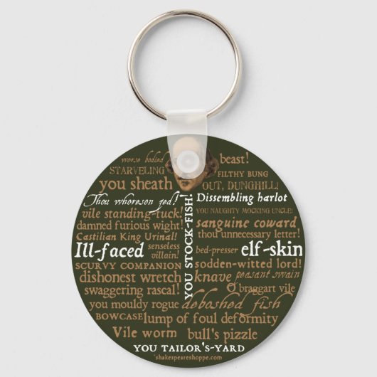 Shakespeare Collectie Sleutelhanger (Voorkant)