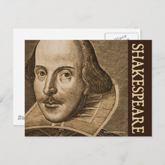 Shakespeare Droeshout Engravings Briefkaart (Voorkant / Achterkant)