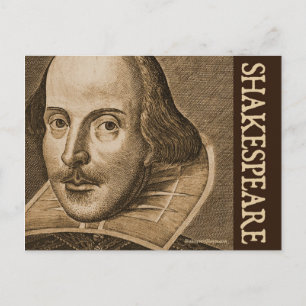 Shakespeare Droeshout Engravings Briefkaart