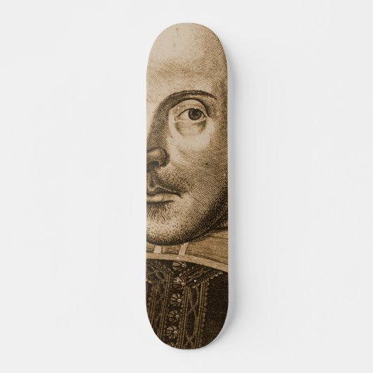Shakespeare Droeshout Engravings Skateboard (Voorkant)