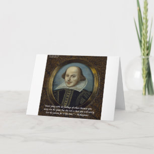 Shakespeare en zijn beroemde prijsopgave kaart