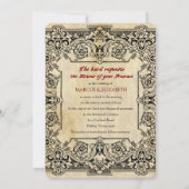 Shakespeare Faire-part de mariage (Dos)