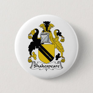 Shakespeare Family Crest Ronde Button 5,7 Cm
