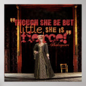 Shakespeare Fierce Quote Poster (Voorkant)